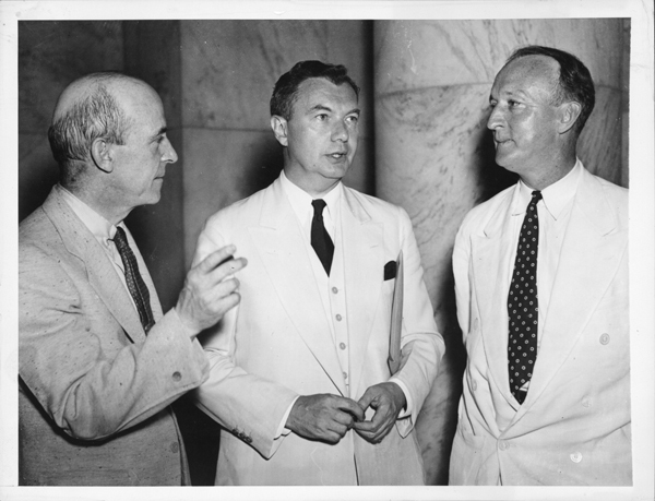 Connery, Jackson, and Black Discuss Wage and Labor Bill, Washington D.C., 1937