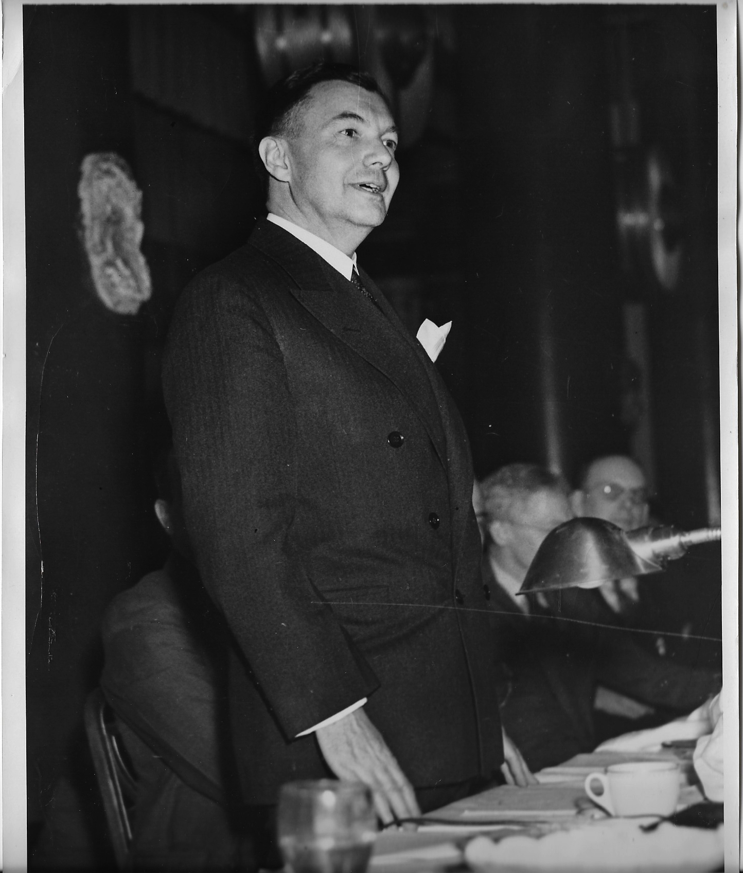 Jackson Speaking at the American Political Science Association Meeting, Philadelphia 1937