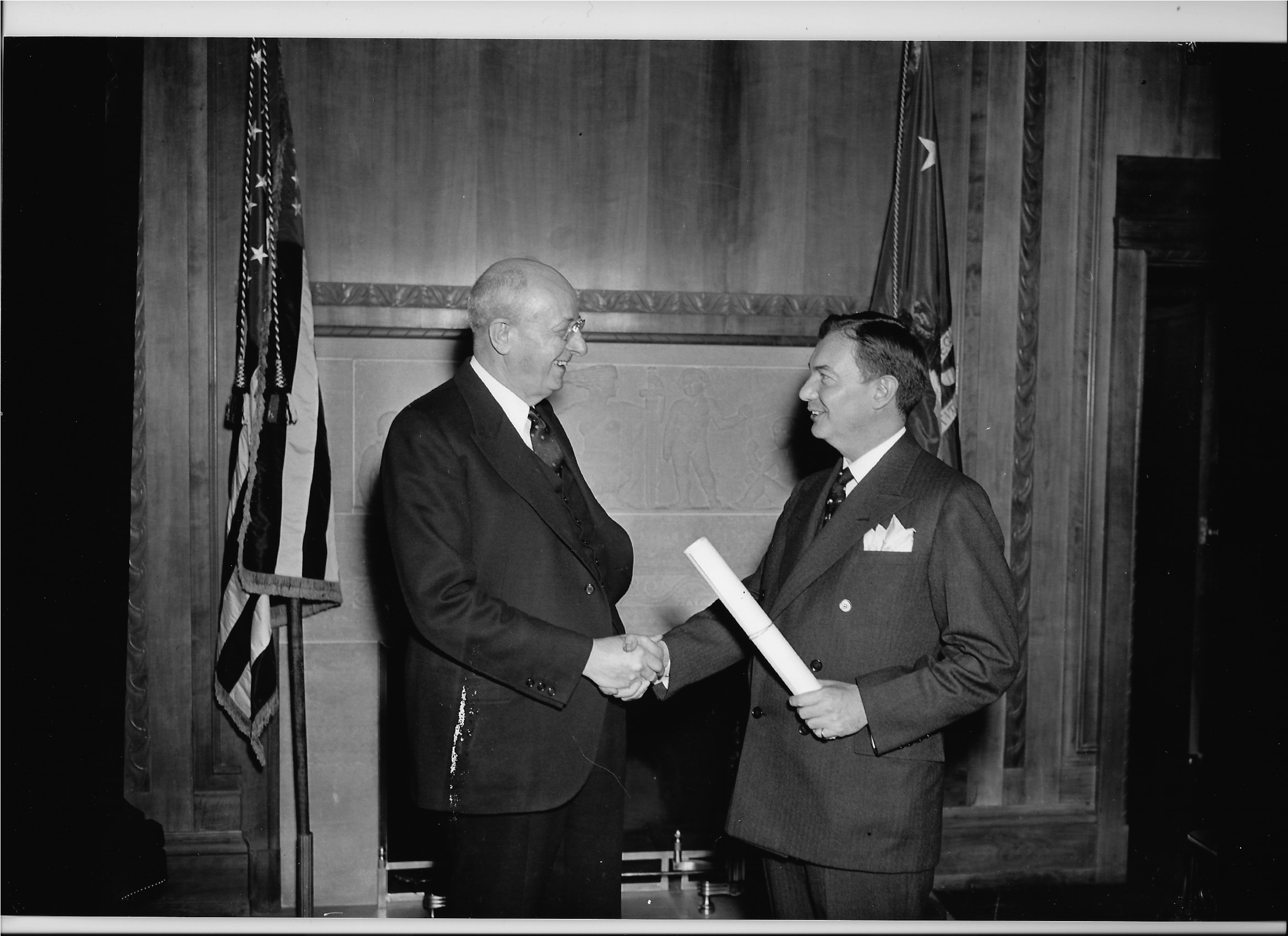Homer S. Cummings Congratulates Robert H. Jackson, 1938