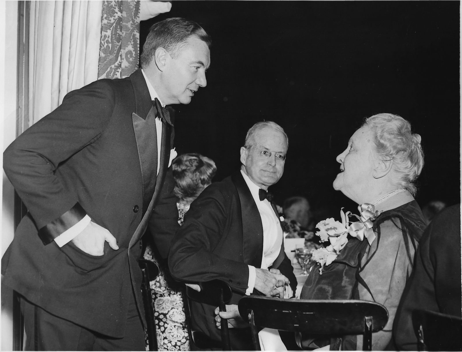 Jackson Speaks to Sara Delano Roosevelt at Jackson Day Dinner, 1938
