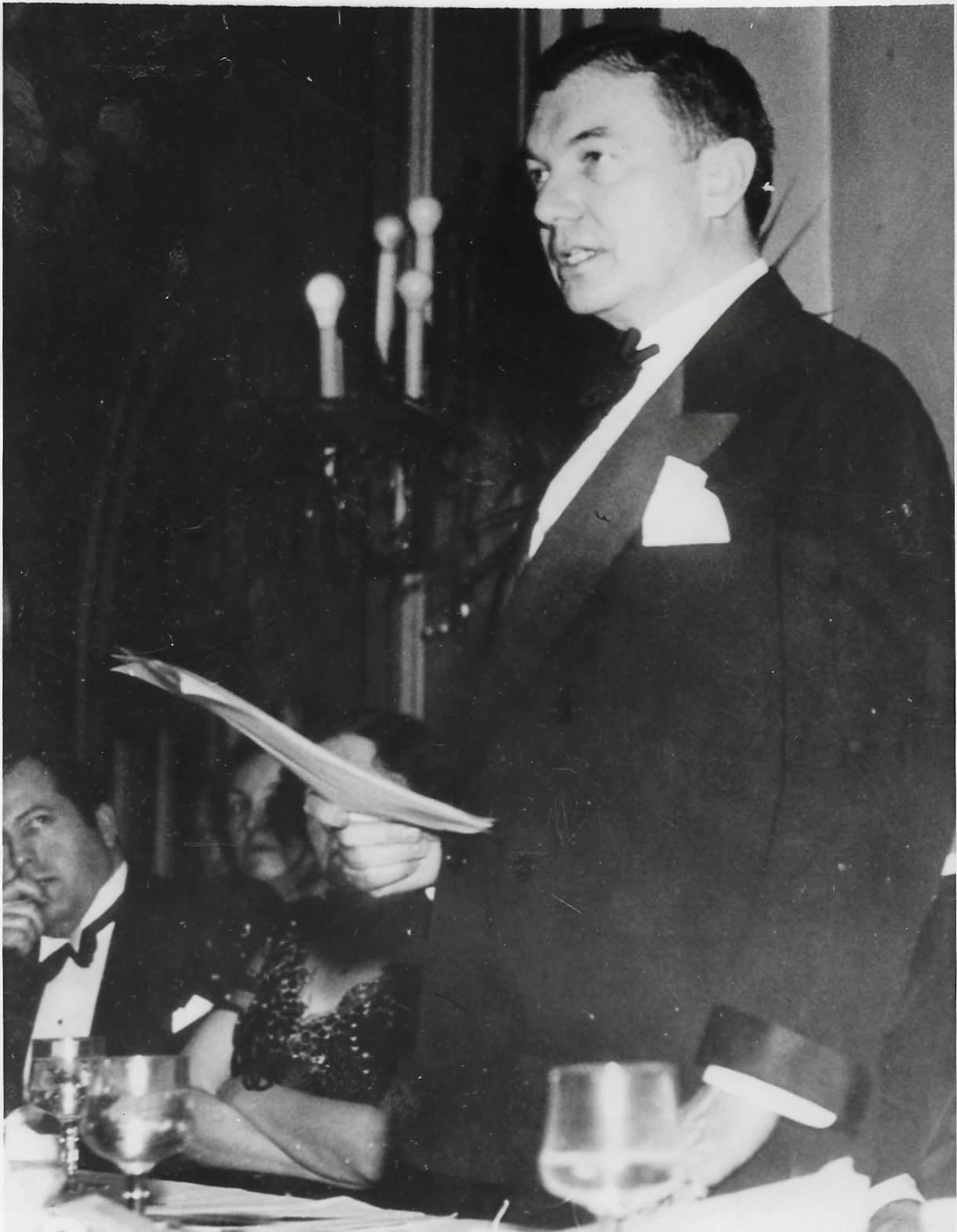 Jackson Speaks at New York Press Association Dinner, 1938