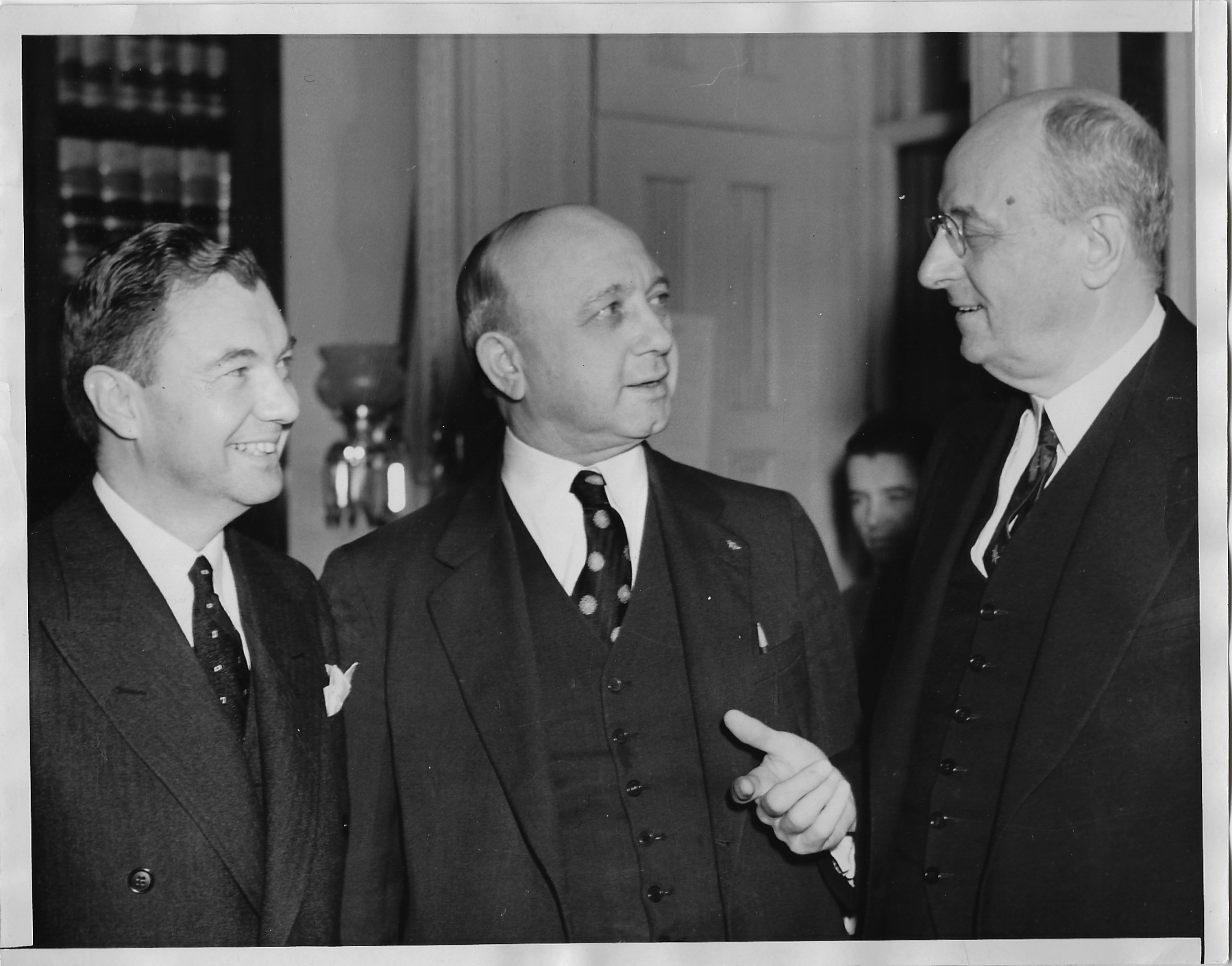 Robert H. Jackson, George McGill, and Homer S. Cummings, Washington D.C., 1938