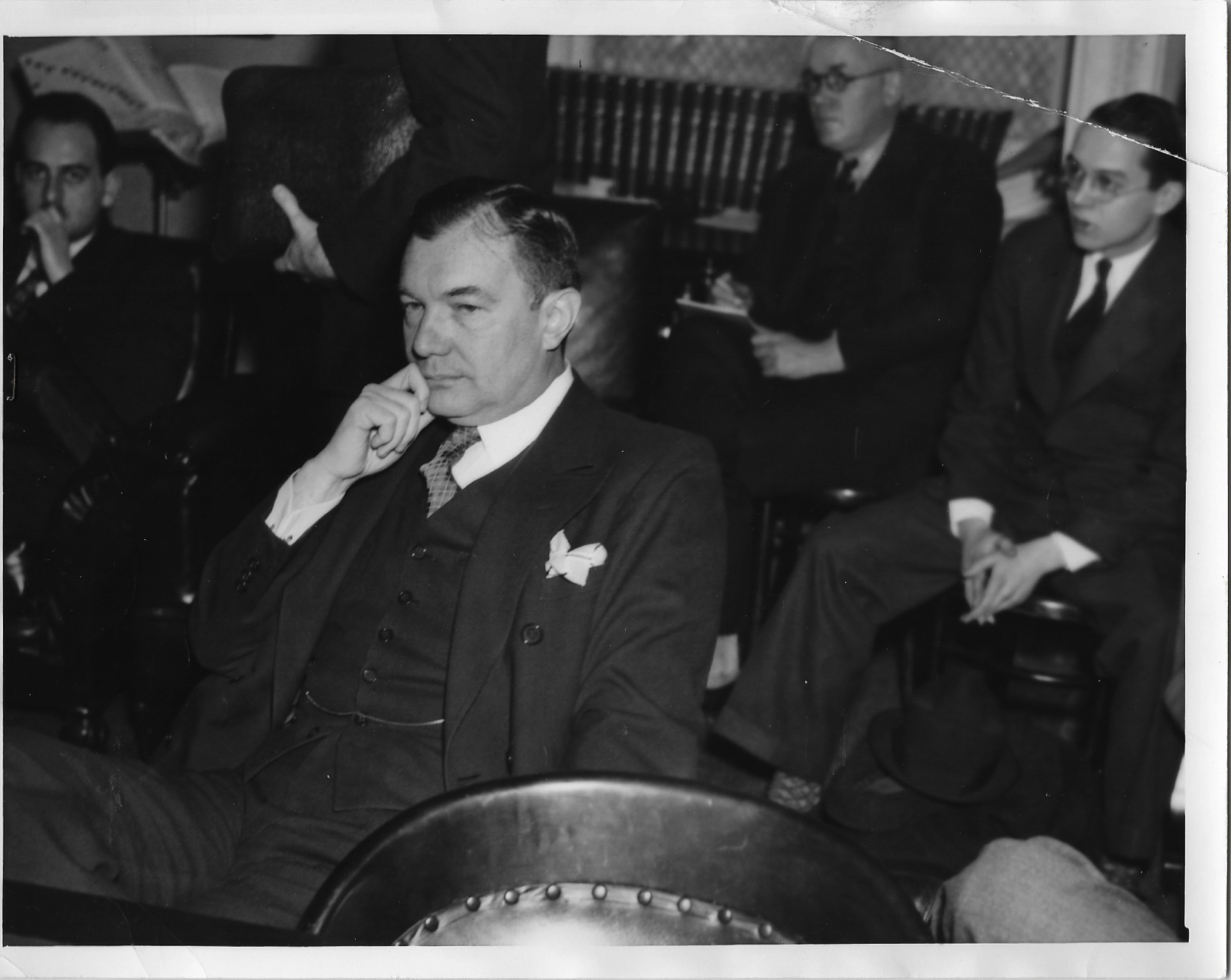 Jackson Listens to  Senate Discuss Appointment as Solicitor General, 1938